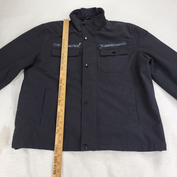 Michael Kors Jacket Womens Sz XL Black Designer Winter Fall Cold RN 121545 Coat - Picture 4 of 16